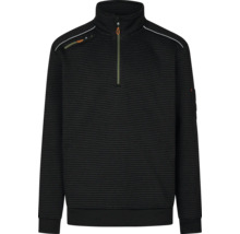 Langarmshirt mit Reißverschluss und Stehkragen