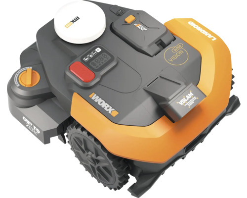 Worx Landroid Mähroboter mit RTK-Modul zur präzisen Navigation