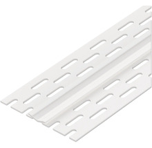 Kunststoff-Anputzleiste mit Langlöchern