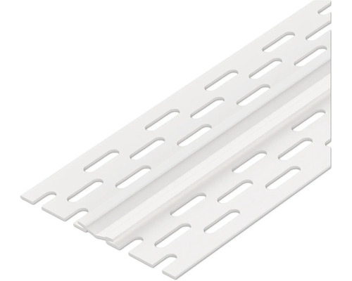 Kunststoff-Anputzleiste mit Langlöchern