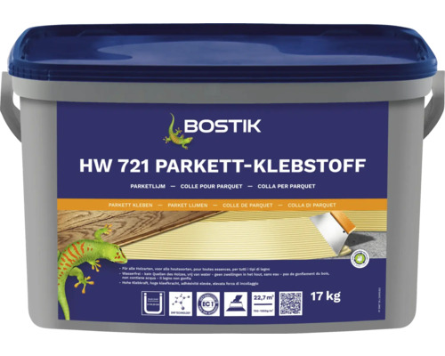 Bostik HW 721 Parkettklebstoff 17 kg Eimer Parkettklebstoff HW 721 von Bostik, 17 Kilogramm