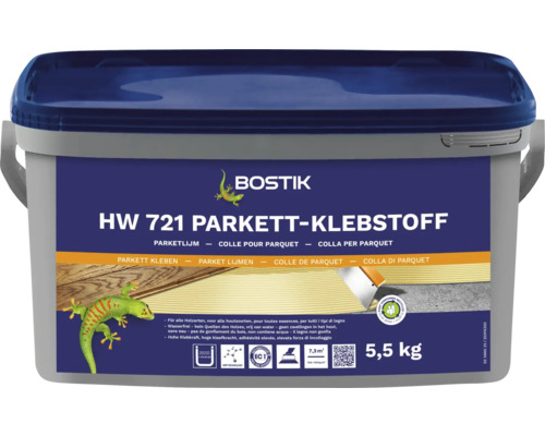 Parkett-Profi-Kleber Bostik 5,5 kg Bostik HW 721 Parkettklebstoff Eimer 5,5 Kilogramm