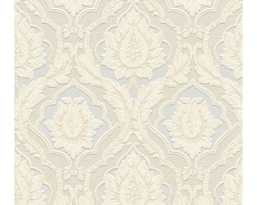 Tapete mit floralem Damastmuster