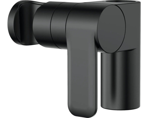 Konusgleiter Avital Topino schwarz matt Schwarzer Wasserhahn zur Wandmontage