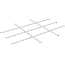 Rasterdecke bestehend aus Metallprofilen