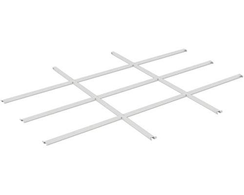 Rasterdecke bestehend aus Metallprofilen