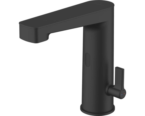 Waschtischarmatur mit Hebel und Sensor