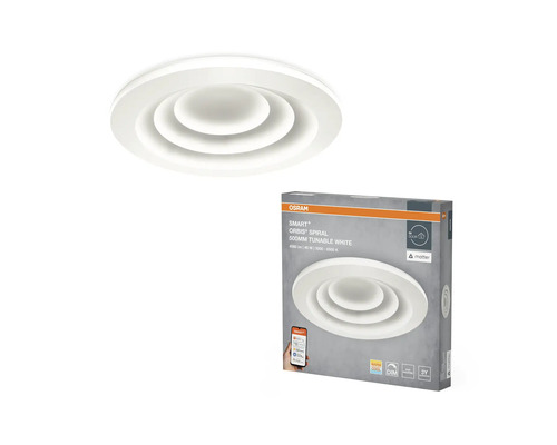 Osram Smart+ Orbis Spiral Deckenleuchte mit Produktverpackung