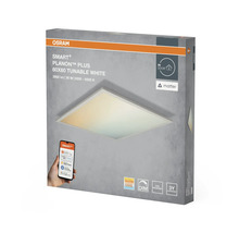 Verpackung einer Osram Smart+ Planon Plus 60x60 tunable white Deckenleuchte