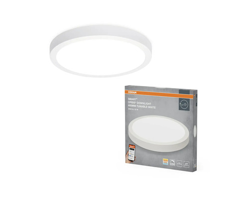 Osram Smart+ Orbis Downlight 400 Millimeter tunable weiße Deckenleuchte mit Produktverpackung