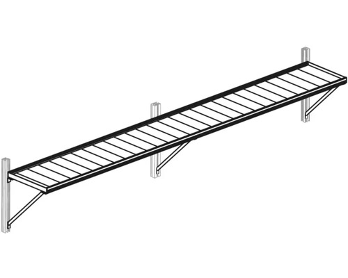 Metallregal zur Wandmontage