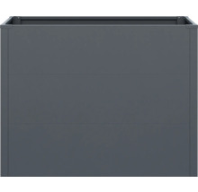 Rechteckiger Pflanzkübel aus Metall