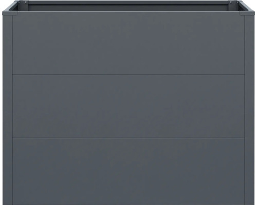 Rechteckiger Pflanzkübel aus Metall