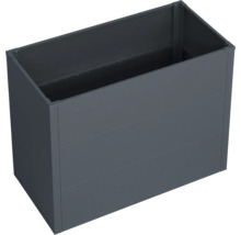 Rechteckiger Pflanzkasten aus Metall