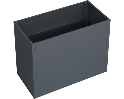 Rechteckiger Pflanzkasten aus Metall