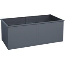 Rechteckiger Pflanzkasten aus Metall