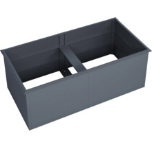 Rechteckiger Pflanzkasten aus Metall