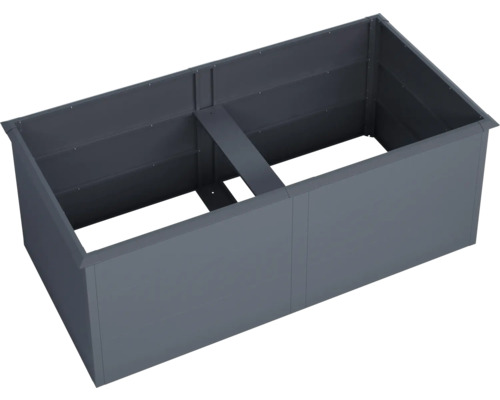 Rechteckiger Pflanzkasten aus Metall