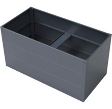 Rechteckiger Pflanzkasten aus Metall