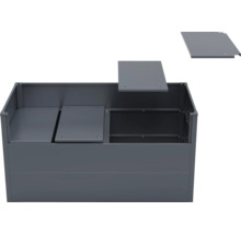 Metall Hochbeet mit Abdeckung