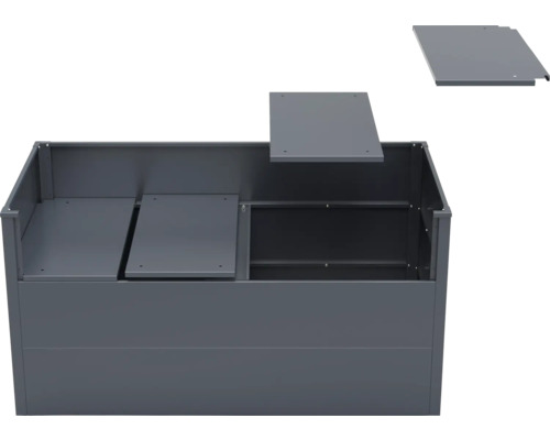 Metall Hochbeet mit Abdeckung
