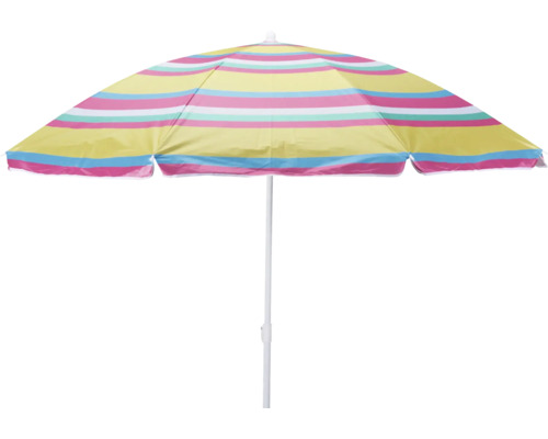 Strandsonnenschirm mit Streifenmuster