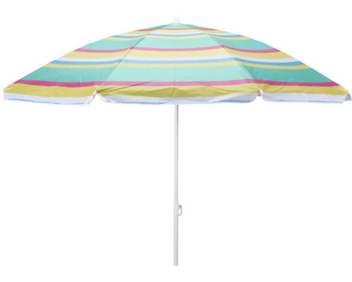 Strandsonnenschirm mit Streifenmuster