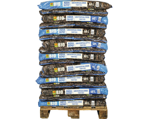 Palette mit Säcken Universalerde torffrei