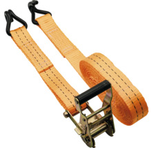 Spanngurt mit Ratsche und Haken zur Ladungssicherung