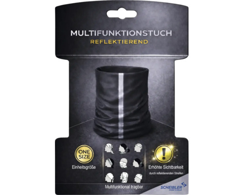 Multifunktionstuch mit reflektierendem Streifen in Einheitsgröße