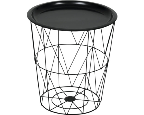 Dekorativer Beistelltisch aus Metall mit Tablett