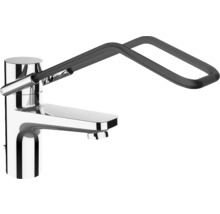 Waschtischarmatur mit schwenkbarem Griff