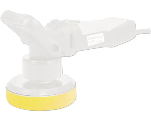 Poliermaschine mit gelbem Polierpad