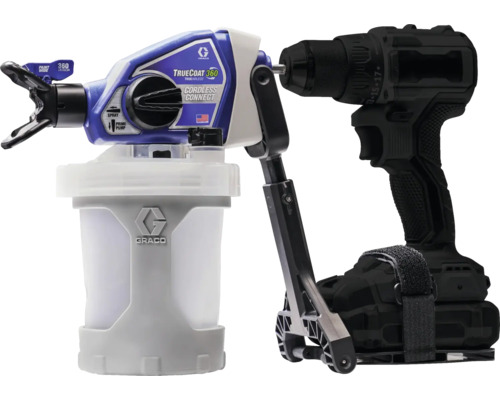 Farbspritzgerät mit Akkuschrauber