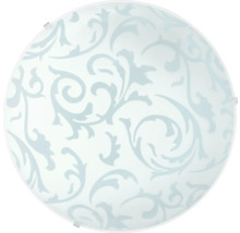 Runde Deckenleuchte mit floralem Muster