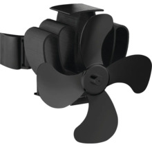 Schwarzer Kaminventilator mit drei Flügeln