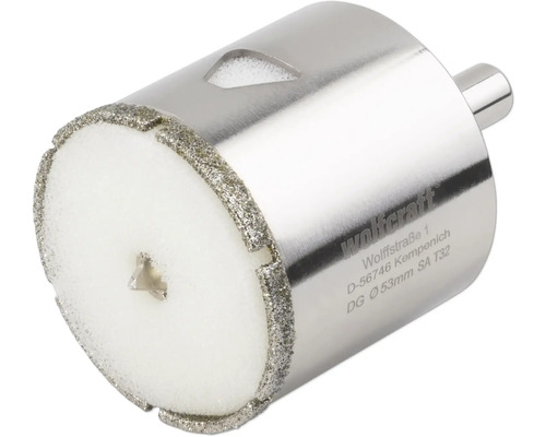 Wolfcraft Diamant-Lochsäge mit 53 Millimeter Durchmesser