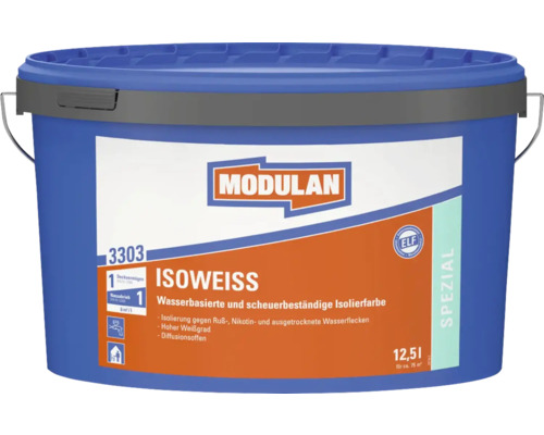 Eimer Modulan Isoweiss Isolierfarbe, 12,51 Liter