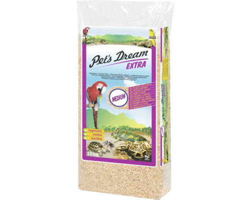 Kleintierstreu JRS Chipsi Extra Medium 15 kg Pets Dream Extra Terrarienstreu, 15 Kilogramm, für Terrarien und Volieren