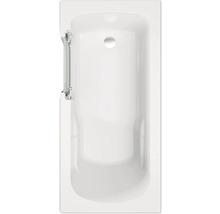 Weiße Badewanne mit Badewannentür aus Glas