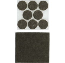 Möbelgleiter aus Filz, selbstklebend, in runder und eckiger Form