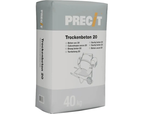 Sack Trockenbeton 20, 40 Kilogramm