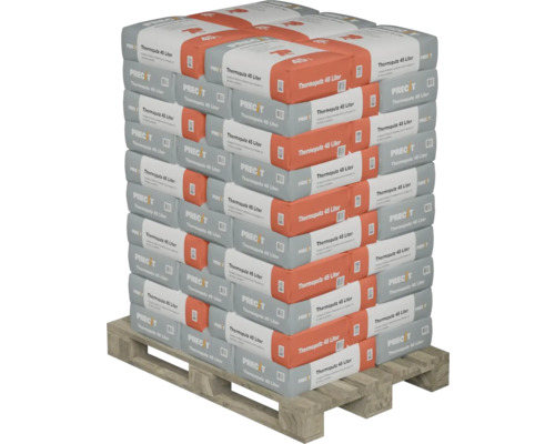 Palette mit Säcken von Thermoputz 45 Liter