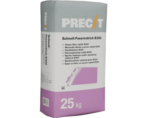 Sack Schnellestrich E300 mit Fasern, 25 Kilogramm