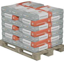 Palette mit Säcken Kalk Zement Putz