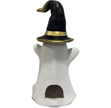 Dekorative Geisterfigur mit Hexenhut für Halloween