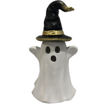 Geist mit Hexenhut als Halloween Dekoration