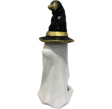 Dekorative Geisterfigur mit Hexenhut für Halloween