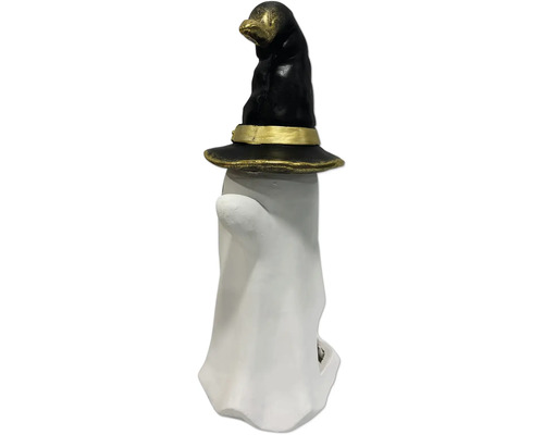 Dekorative Geisterfigur mit Hexenhut für Halloween