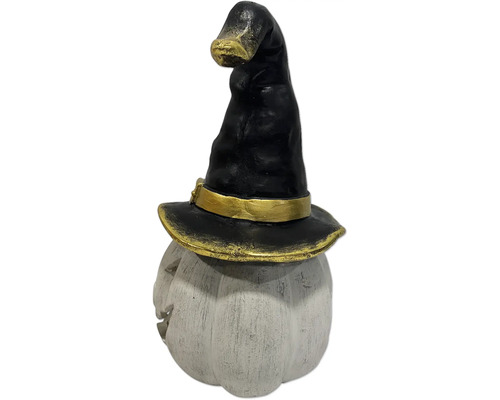 Dekorative Halloween-Figur Kürbis mit Hexenhut